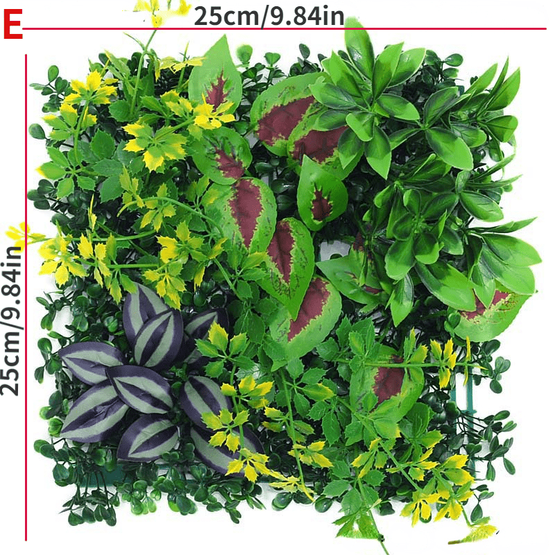 [fast Arrival] 1pc Lifelike Artificial Plant Wall Panel - Evergreen Faux Greenery For Decor, Perfect For Weddings, Engagements, Halloween, Christmas, Thanksgiving