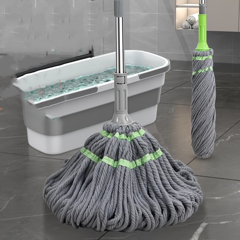 

1pc Microfiber Mop For All Floor Types - , Washable, Absorbent, Ideal For Kitchen, Bathroom, Tile, Hardwood, Laminate - Essential Cleaning Tool