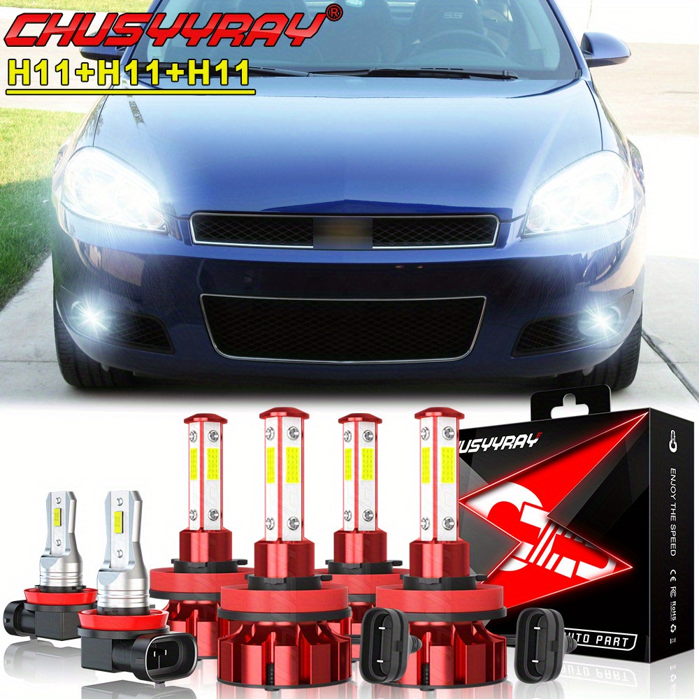 

2006-2013 Led Headlight Bulbs / Low+fog Bulbs , H11 80w Super 38000lm 6000k Over 50000 And , Of 6