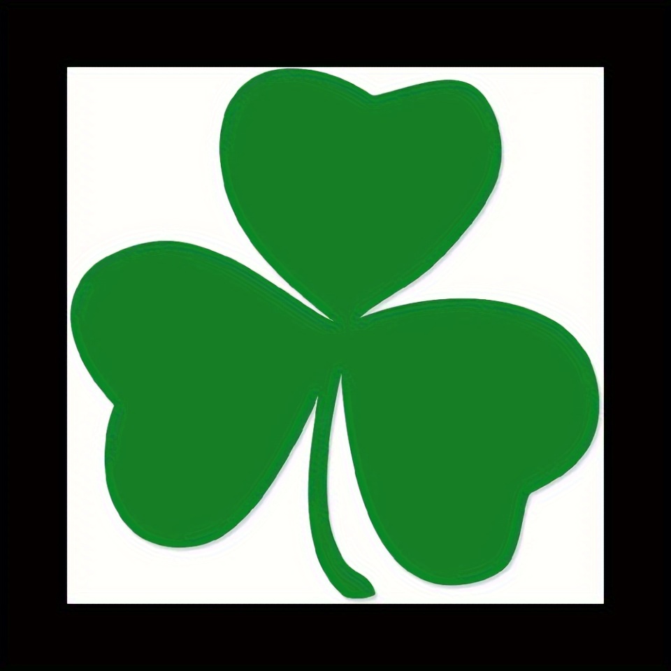 

Vinyl Shamrock Decal - Adhesive Sticker For Vehicle, Window, Laptop, And Electronics, And Weatherproof