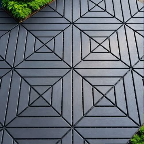 44 pack plastic interlocking deck tiles grey