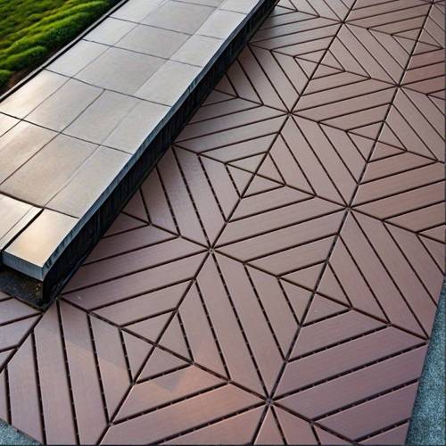 44 pack plastic interlocking deck tiles grey