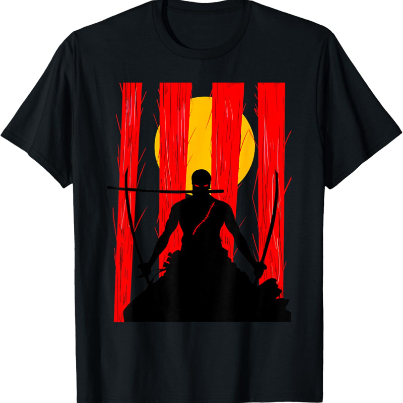 

Japanese Retro Art Zoro Anime Graphic T-shirt