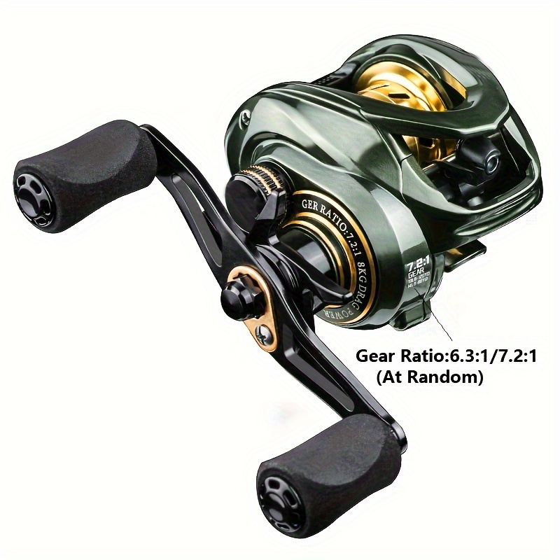 

Heavy Duty Baitcasting Fishing Reel - 20lb Max Drag, 7.2:1 Gear , In Saltwater & Freshwater!