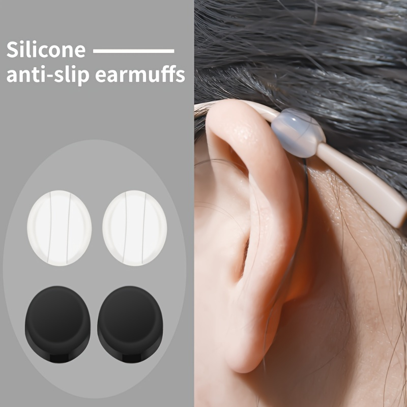 

Transparent Silicone Glasses Ear Hanging Round Holder Glasses Ear Hanging Glasses Accessories