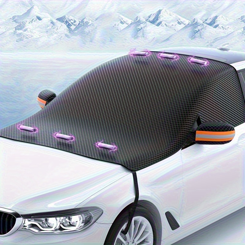 

Car Windshield Sunshade, Polyamide Material, Oxford Cloth, Thickened Aluminum Film, Heat Insulation, Uv Protection, Snow And Sun Blocker For Front Windshield