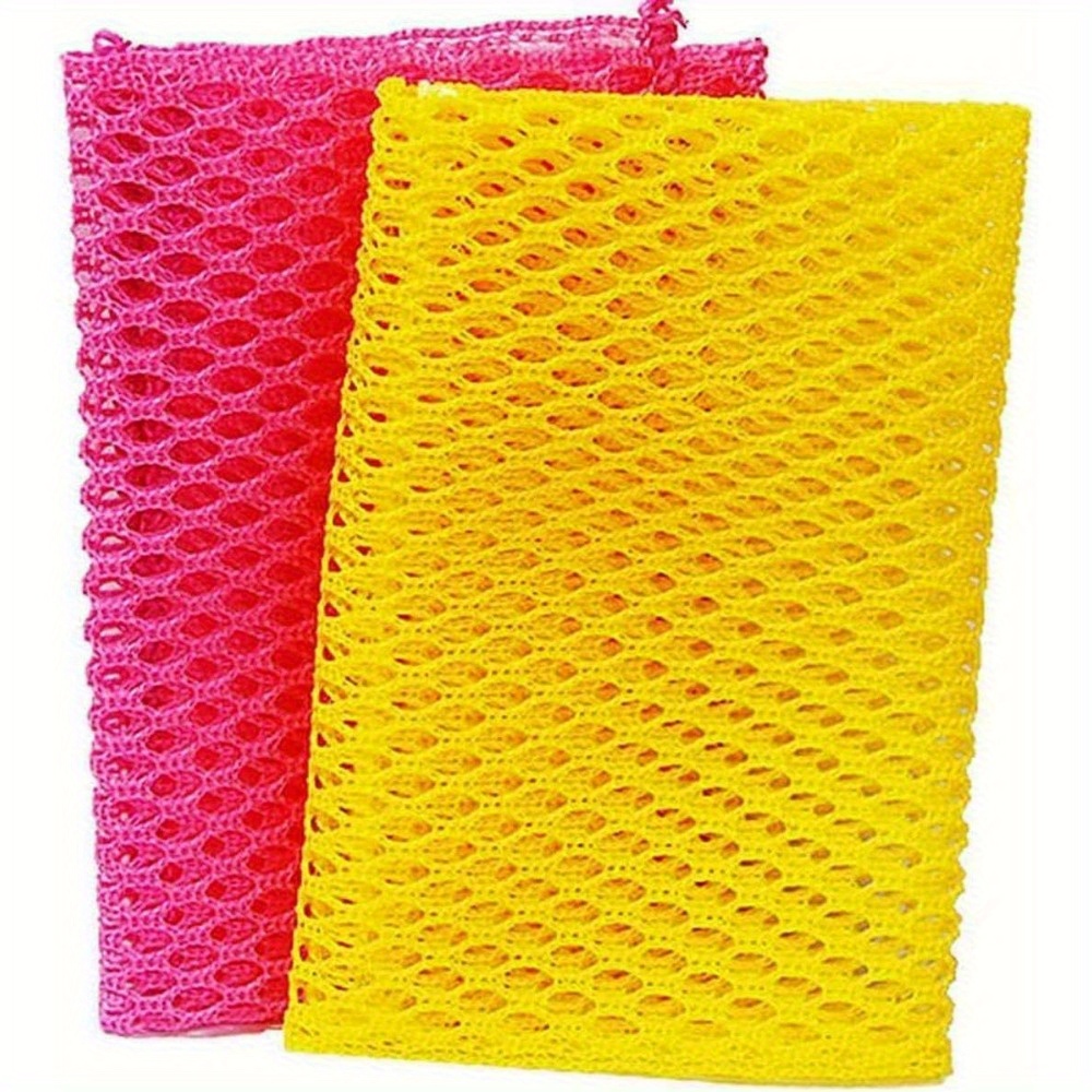 

[customer ] 2pcs Quick-dry Dishwashing Scouring Pads - , -free Kitchen Cleaning Cloths, Inches - Pink/yellow