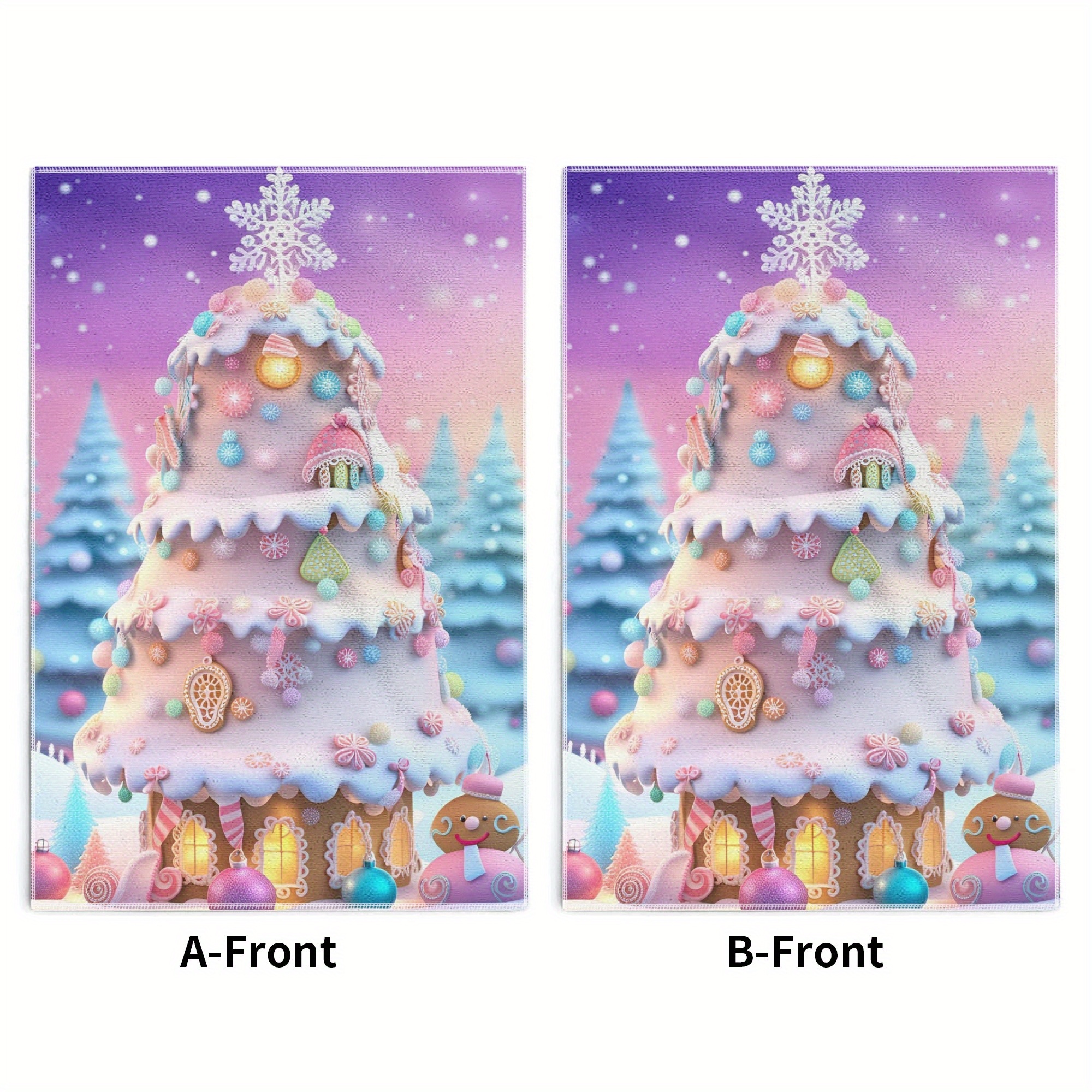 

2pcs Christmas Towels - , Polyester Dish Cloths For & Bathroom Use, 18x26