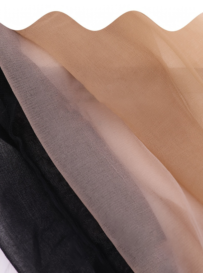 10 Pairs Women's Sheer Mid-Calf Socks - Breathable Stretch Comfort, Elegant Solid Color Design for Everyday & Formal Wear, Comfortable Hosiery, Smooth Texture Fabric