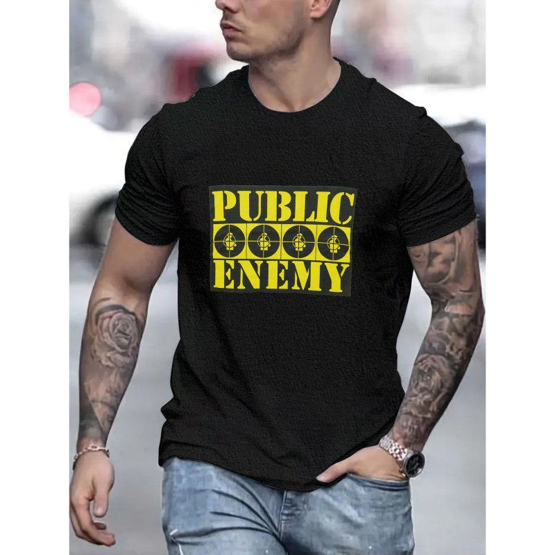 

Plus Size Men's Summer T-shirt: Graphic Print Short Sleeve Tees - Trendy Casual Tops For Daily Life - Big & Tall Guys