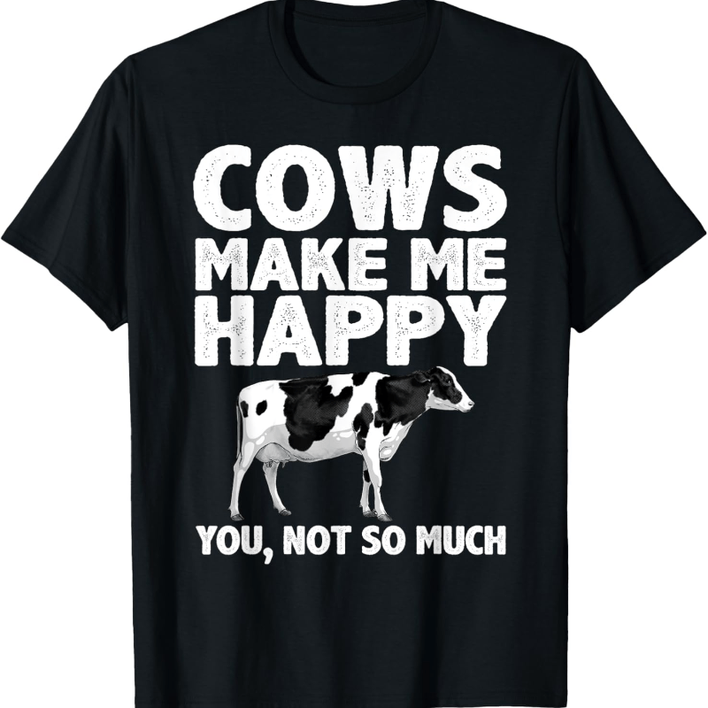 

Cow Art For Men Women Cow Dairy T-