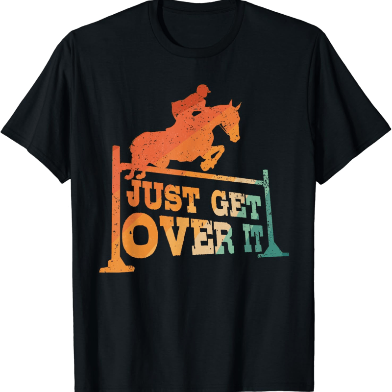 

Jumping Art For Men Women Riding T-
