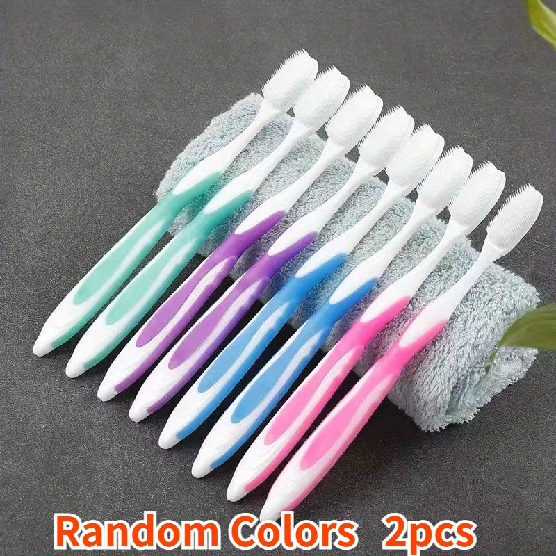 Toothbrush For Sensitive Gums, Deep Cleaning Gentle Soft Bristle Toothbrush Set - No Additions Random Color