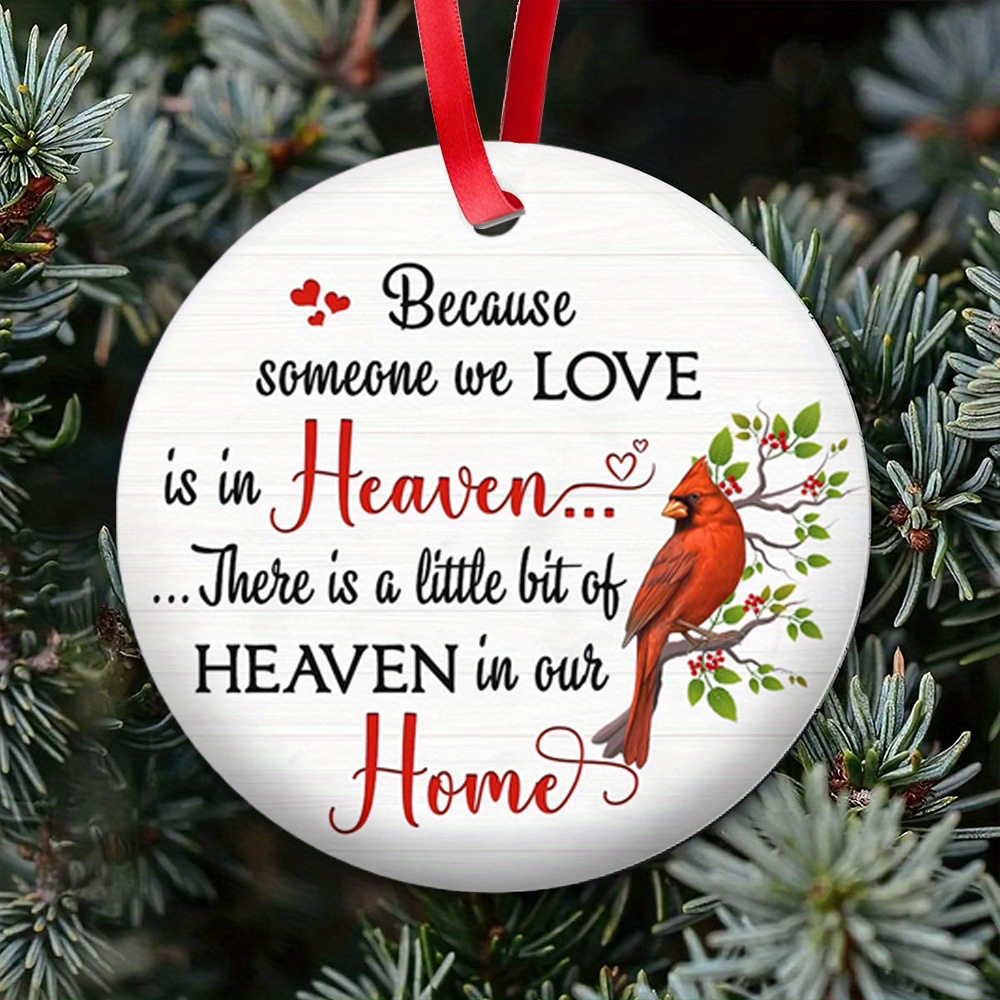 

Christmas Decorations, Winter Snow, Christmas , Red Birds, Condolence Gifts, Bereaved Gifts, Decorations, Acrylic Hanging Accessories, Decorations, Commemorative Decorations