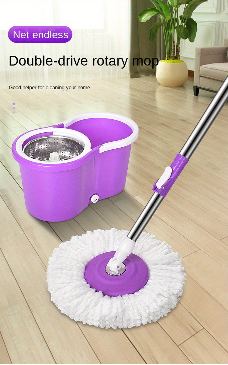 360 rotary mop tray with tornado decontamination device clean without dead angle wash the mop head like   strong decontamination suitable for living room bedroom bathroom kitchen patio metal plastic stainless steel materials details 0