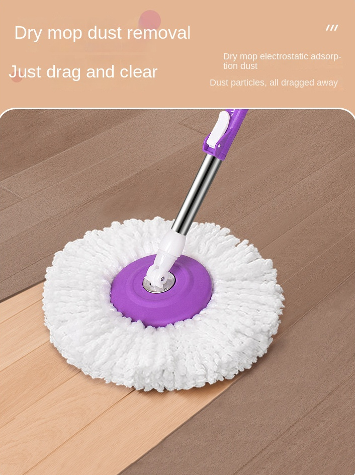 360 rotary mop tray with tornado decontamination device clean without dead angle wash the mop head like   strong decontamination suitable for living room bedroom bathroom kitchen patio metal plastic stainless steel materials details 6