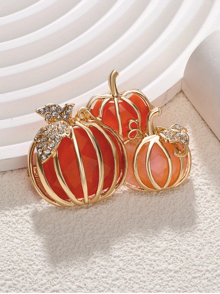 zamonaviy emalli Xellouin qovoq broshli pin yangilik o'simlik shaklidagi korsaj uchun uniseks porloq bayram ziyofat aksessuari tafsilotlari 0