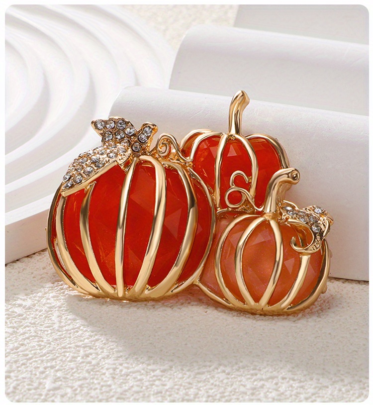 zamonaviy emalli Xellouin qovoq brosh pin novelties o'simlik shaklidagi korsaj uniseks uchun porloq bayram ziyofati aksessuari tafsilotlari 1