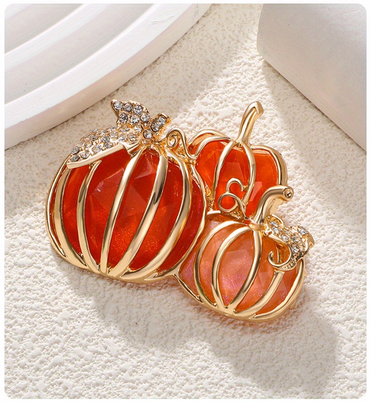 zamonaviy emalli Xellouin qovoq broshli pin yangilik o'simlik shaklidagi korsaj uniseks uchun porloq bayram ziyofati aksessuari tafsilotlari 2