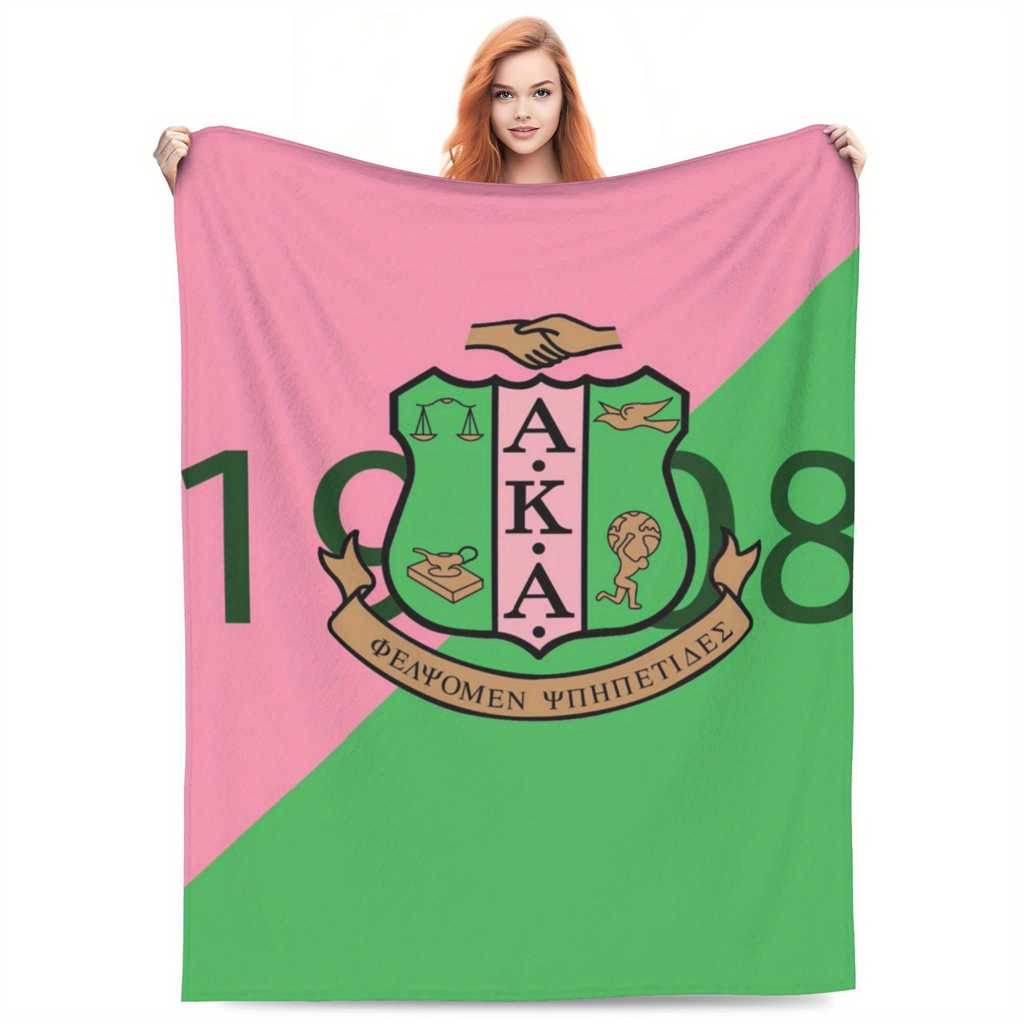 

Alpha Alpha Sorority 's Day Celebration Printed Fleece Blanket: Perfect For Home, Office, Bed, Camping, Travel - Soft, Comfortable, And Seasonal - Makes A Great Gift