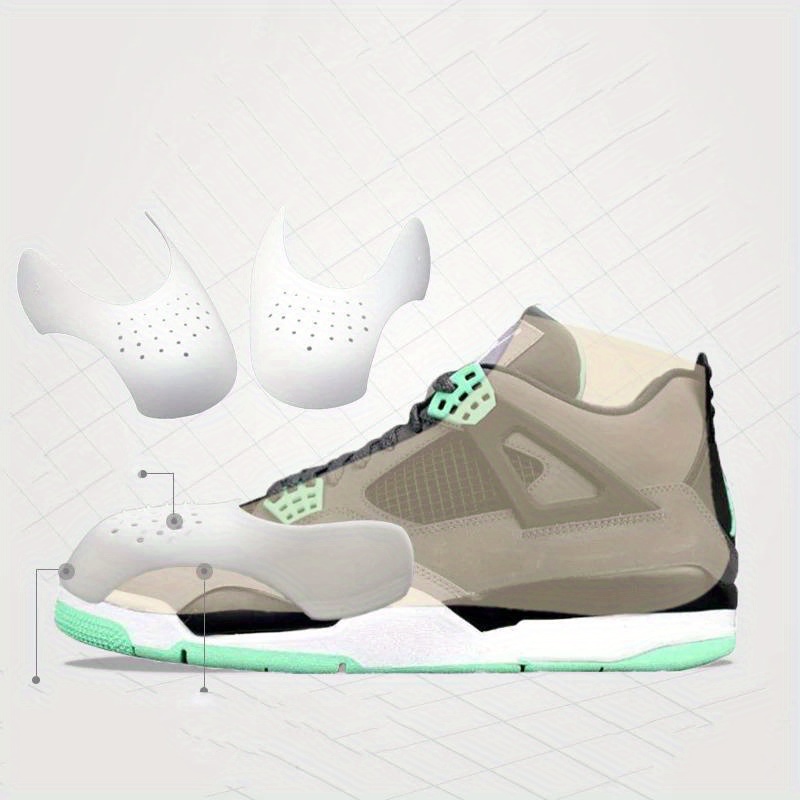 Set of 4 Shoe Crease Protectors Designed to Stretch The Toe Area of Sneakers And Prevent Wrinkles And Folds.