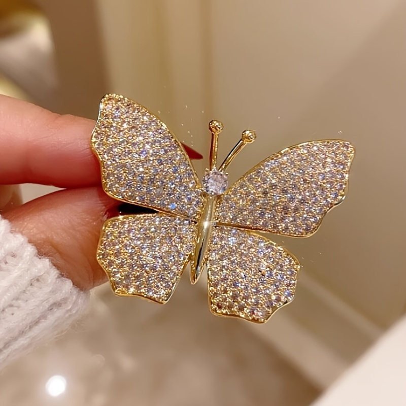 

Elegant Handcrafted Butterfly Brooch - & Accessory For Women, Perfect Scarf Accent & Gift Idea