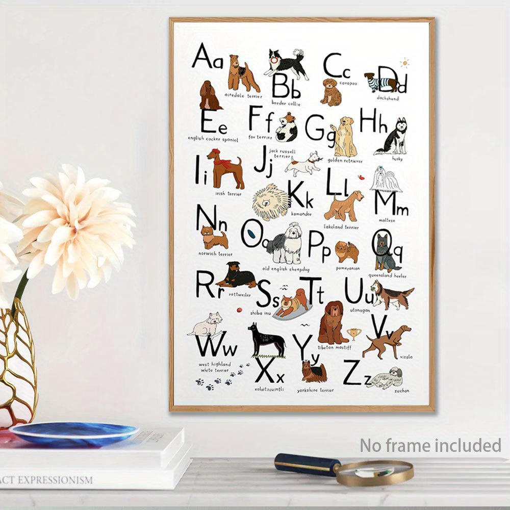 ARTCANVAS Kids authentic Animal Alphabet Letter Q Canvas Art Print