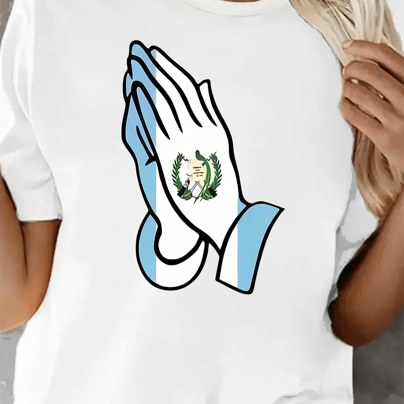 

Guatemala Pride Graphic Tee For Women - Soft, Breathable Polyester , Machine Washable, Round Neck, Casual Top