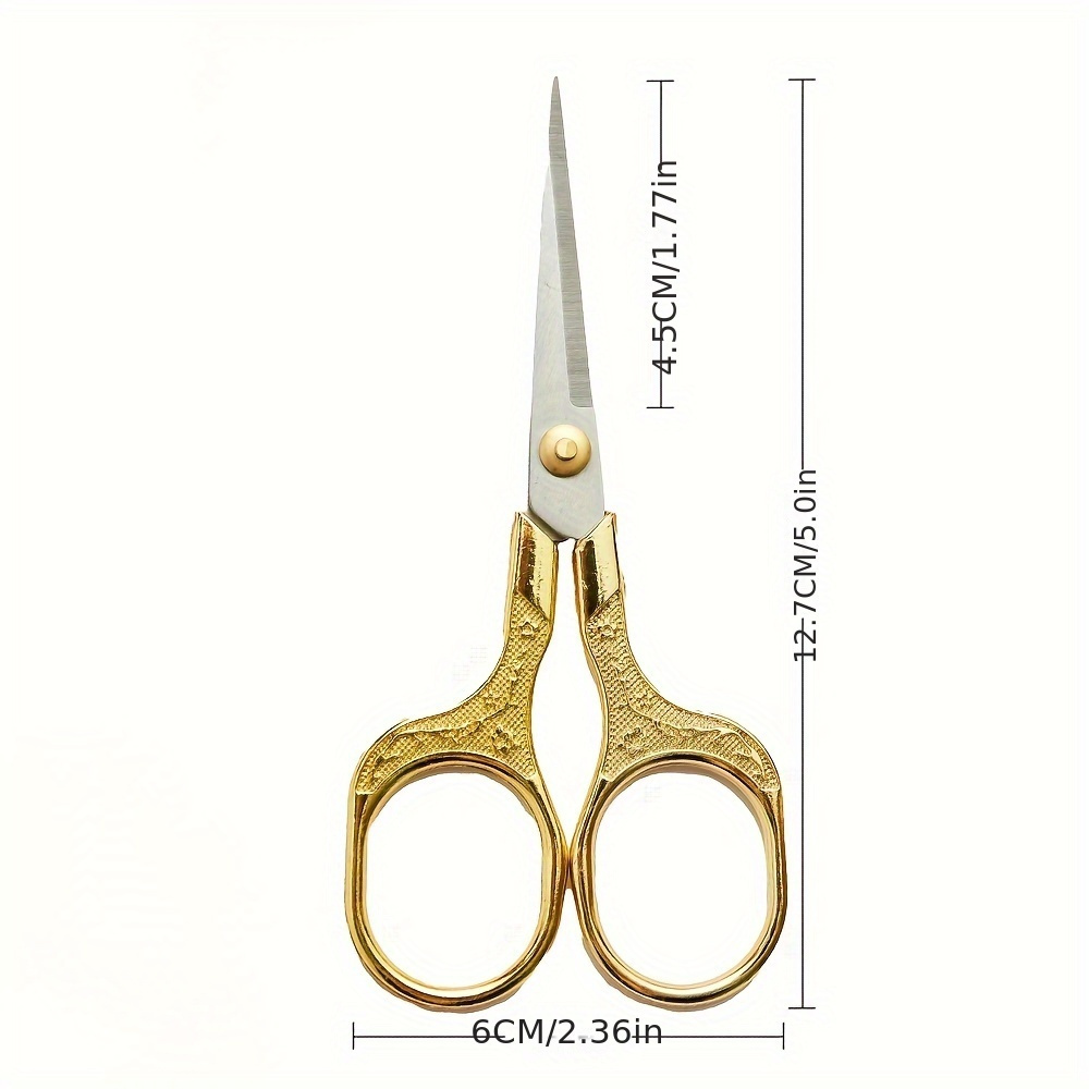 Image of 1pc, 5 Colors, Stainless Steel Scissors - Suitable For Office, Home And Handmade Small Embroidery And Sewing Scissors - Sharp And Durable, Elegant Design - Ideal For Cross Stitch, Paper Cutting