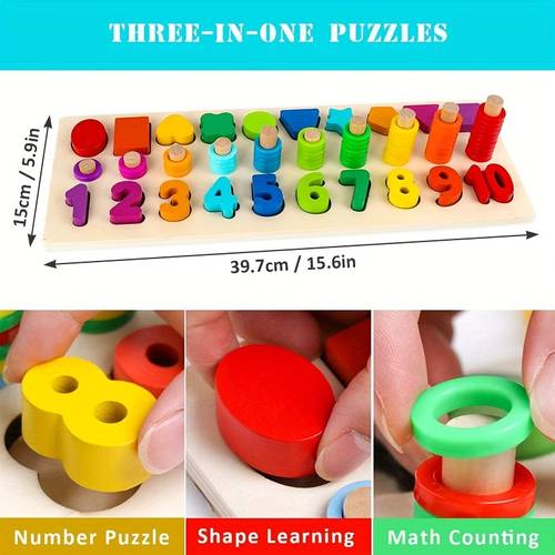 76 pcs toys for toddlers shape sorter number and math stacking blocks toddlers learning learning puzzle toys for toddlers preschool teaching early education toy