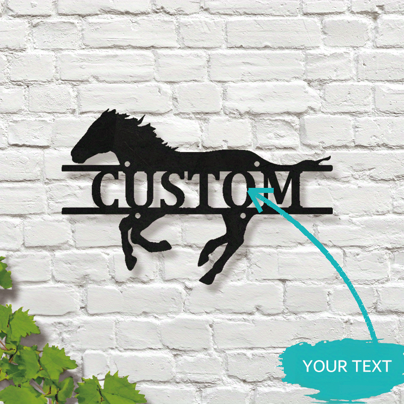 

1pc, Customizable Sign, Decorative Farm Barn Name Plaque, Personalized Ranch Wall Decor, Outdoor & Indoor Use