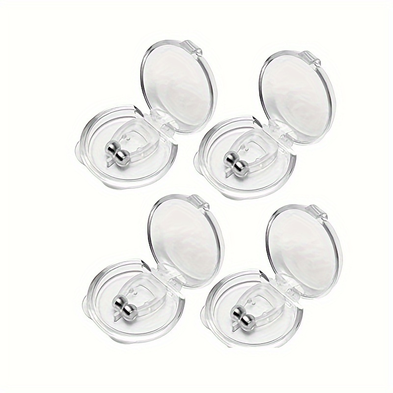 5 pack silicone magnetic anti snore nose clips sleep apnea aid nostril ventilation breathing devices comfortable reusable snoring solution for men and women details 1