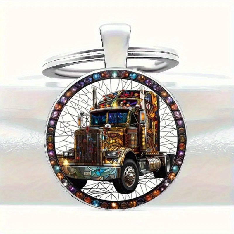 

Stylish Zinc Alloy Truck Keychain - Perfect Gift , Colleagues & | Ideal Christmas Present For Truck Drivers