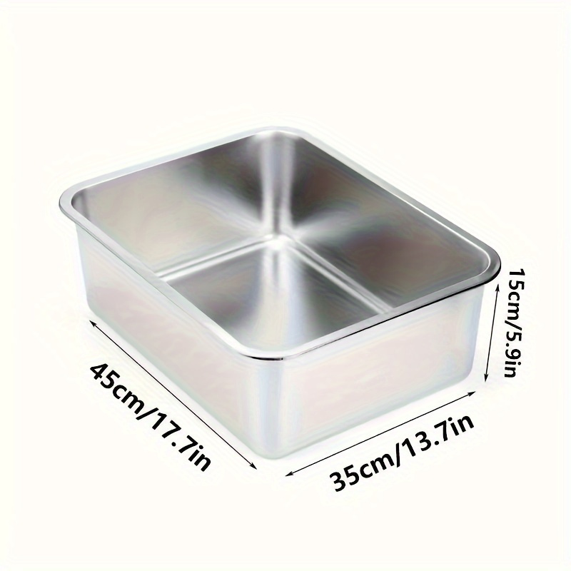 Stainless Steel Cat Litter Box High Sides Absorbs Odor Temu