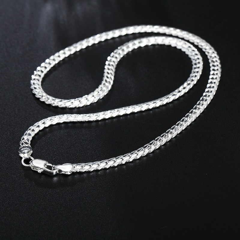 TEMU 50cm 925 6mm Side For Women Man Fashion Jewelry Gifts