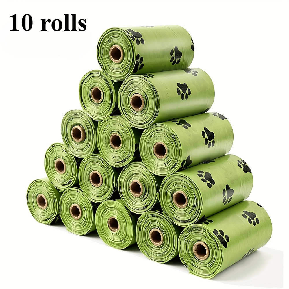 

Extra Thick Scented Dog Waste Bags - 150 Pcs/10 Rolls, Leak Proof & Strong - Perfect For Cat Litter Trash Can/bag