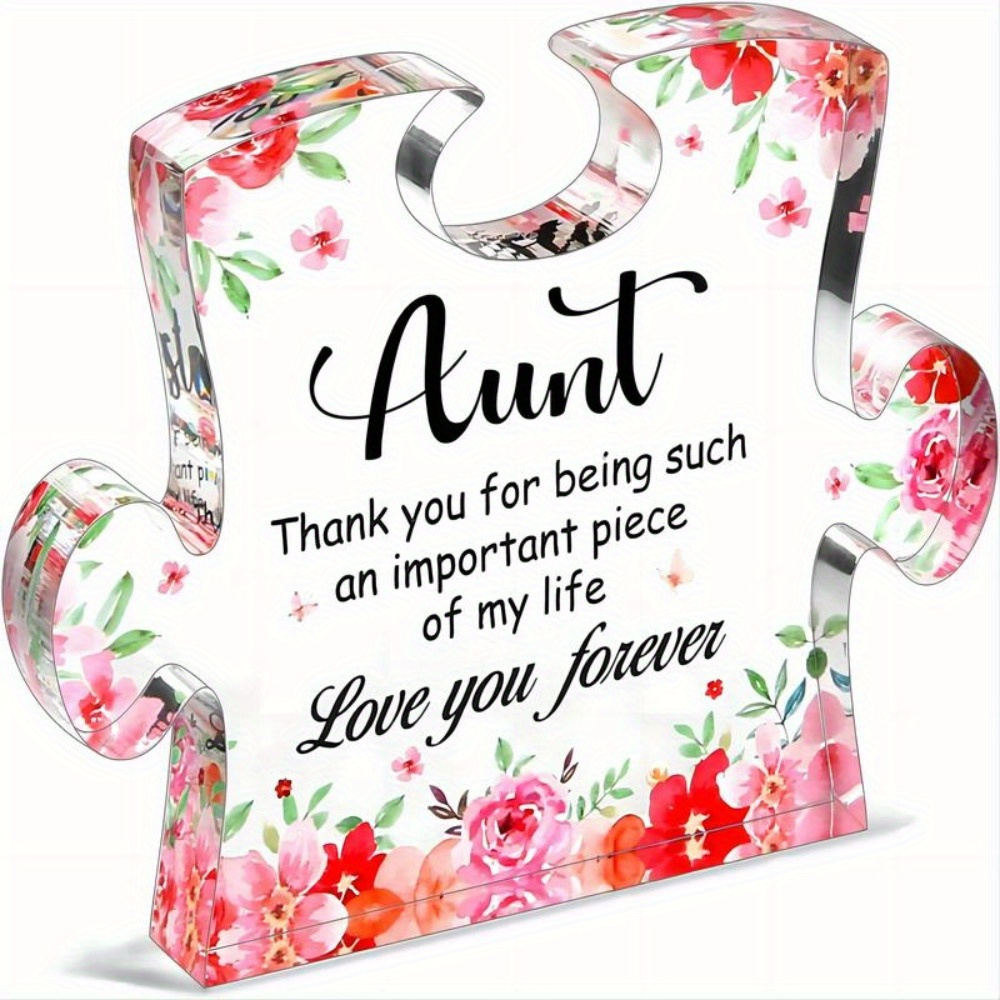 aunt gifts auntie gift ideas acrylic block mothers day Temu
