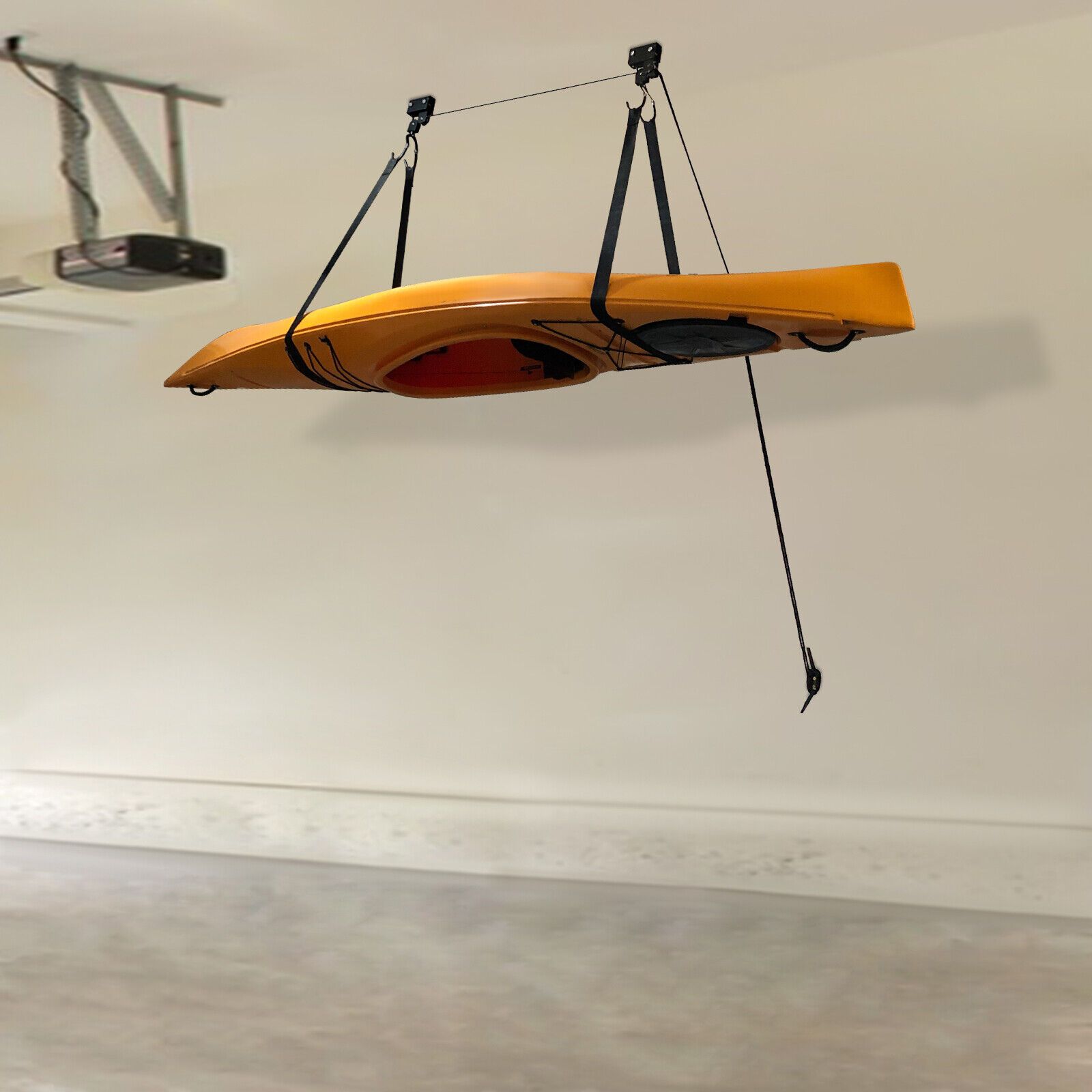 TEMU 2 supports de montage de kayak au plafond, support de rangement pour cintres, plate- de levage pour garage, vélo d'intérieur, kayak, de kayak,