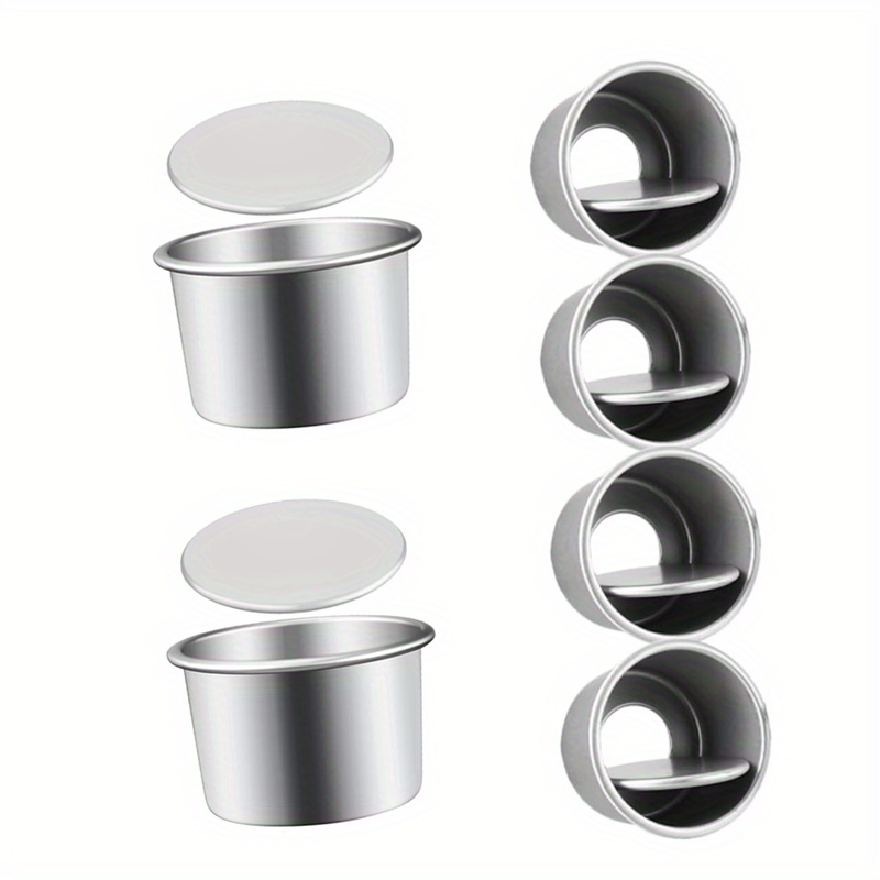 

6pcs Mini Cake Pans 2" - , Removable Bottom For - Ideal For Cheesecakes, Breads, Pizzas & More - Essential Kitchen Gadget