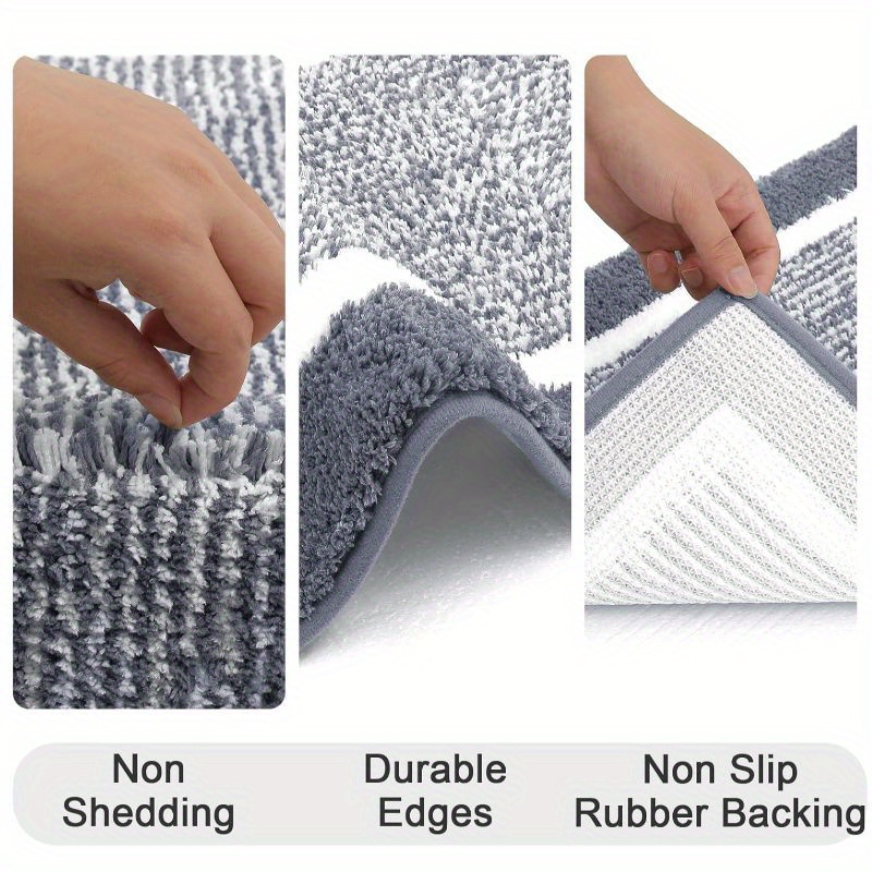 bathroom rug set non slip absorbent bath mats bathroom sets - Temu