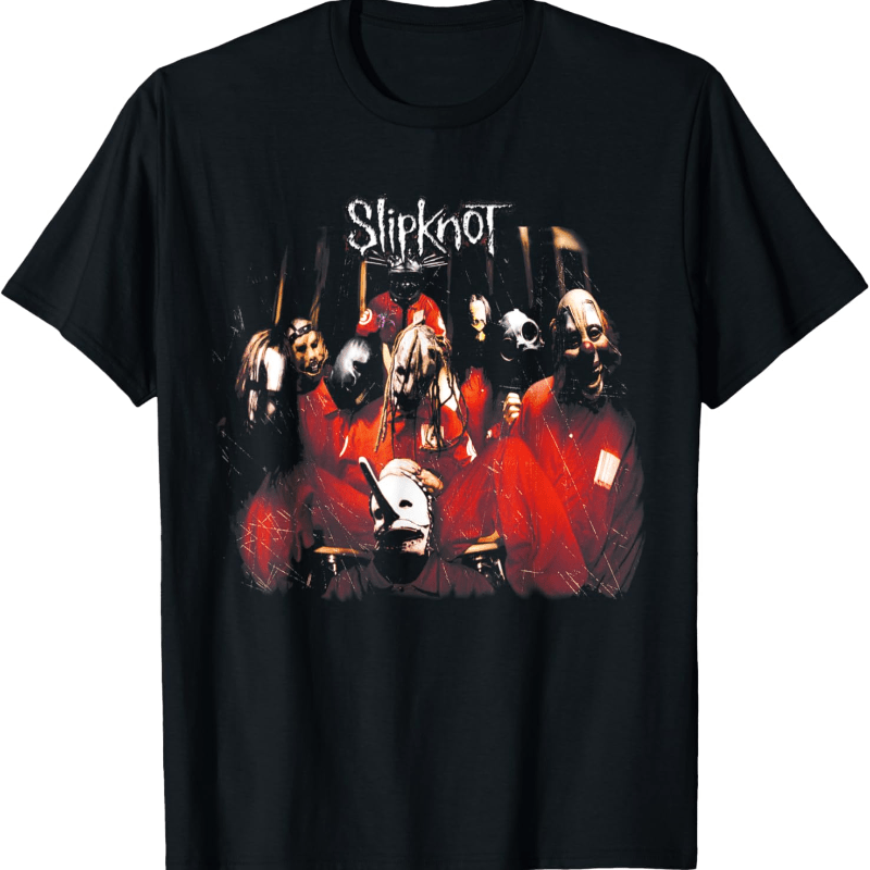 

Slipknot Self- Graphic Tee - 100%, Casual Fit ' Faces Print, Short Sleeve, Round Neck - Dark Color, In Multiple Sizes