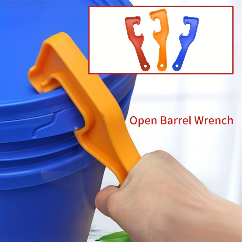 

1pc Universal Plastic Open Barrel Wrench - Lid Opener, Oil Drum Puller Tool, Enhanced Thickness For Broad Compatibility