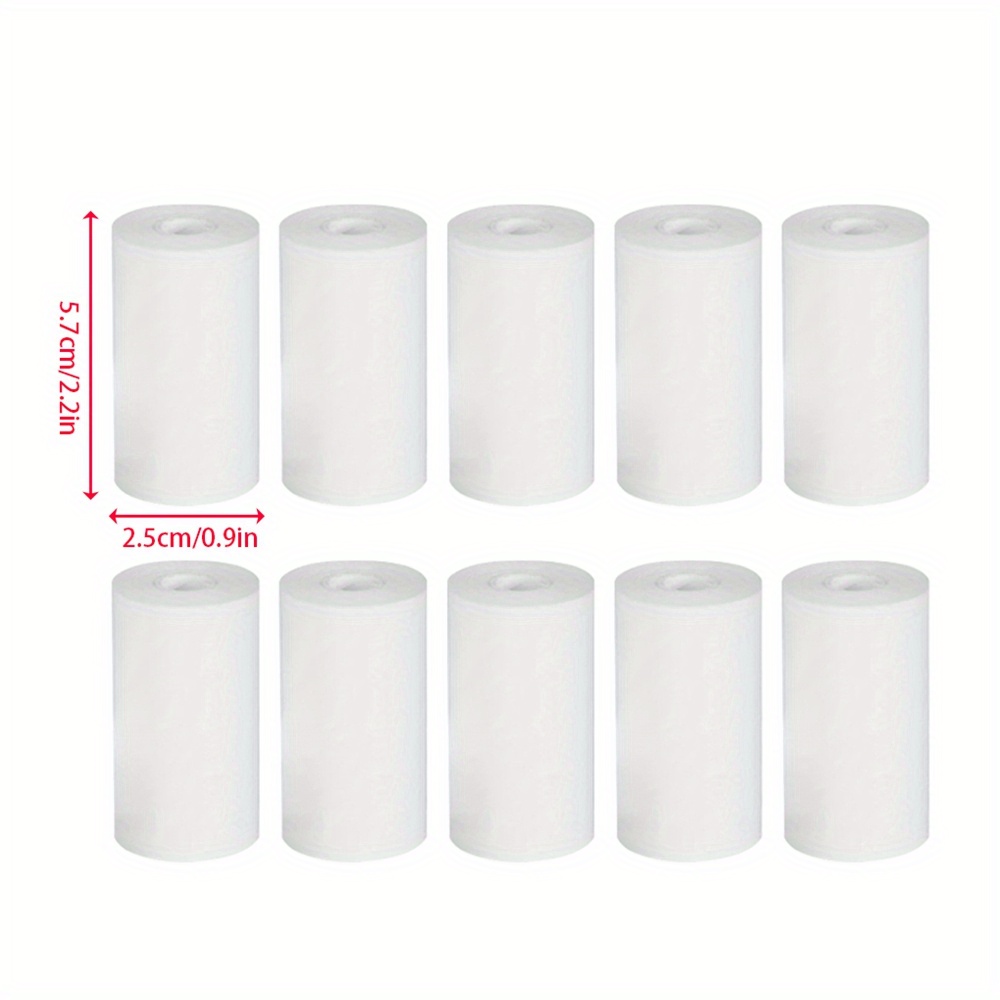 

10 Rolls 57*25mm Thermal Paper Instant Print For Students Camera Printing Paper Replacement Accessories