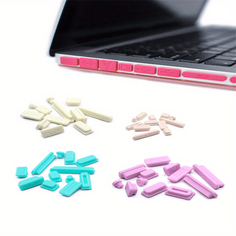 Silicone Laptop Camera Privacy Covers - Dust Plug Set for PC Ports & Interfaces, Anti-Dust Protective Waterproof Caps