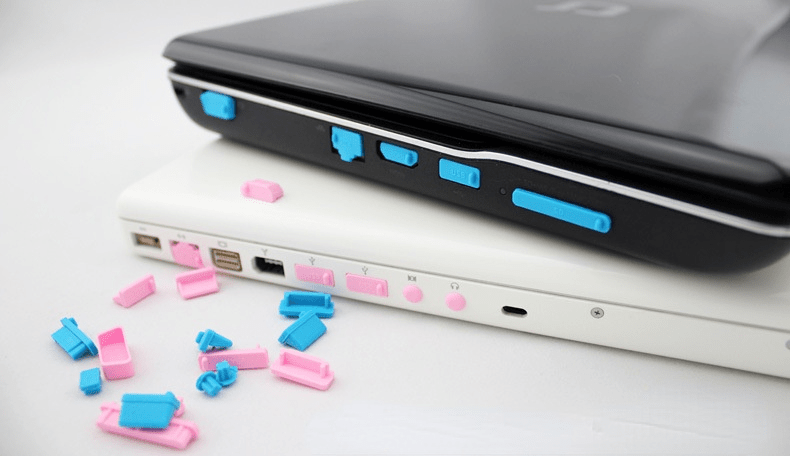 Silicone Laptop Camera Privacy Covers - Dust Plug Set for PC Ports & Interfaces, Anti-Dust Protective Waterproof Caps