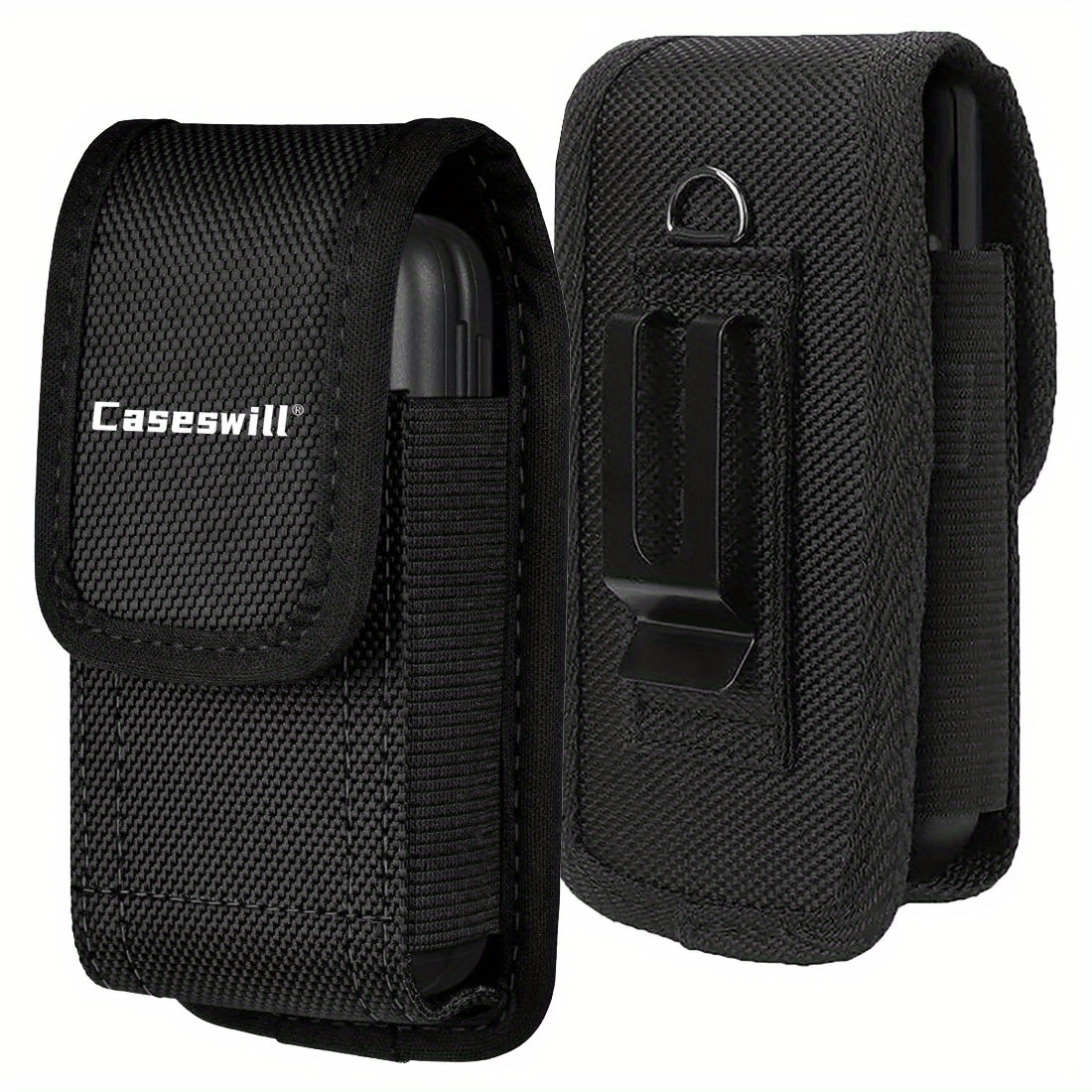 

Caseswill® Flip Phone Holster For Flip, Cricket Flex, Snap, 2780 Flip, 2760 Flip, Hmd, Flip 4, Cat S22, Xp3plus, 4, For Tcl Flip 3, At&t Case Nylon Pouch Belt Clip Holster