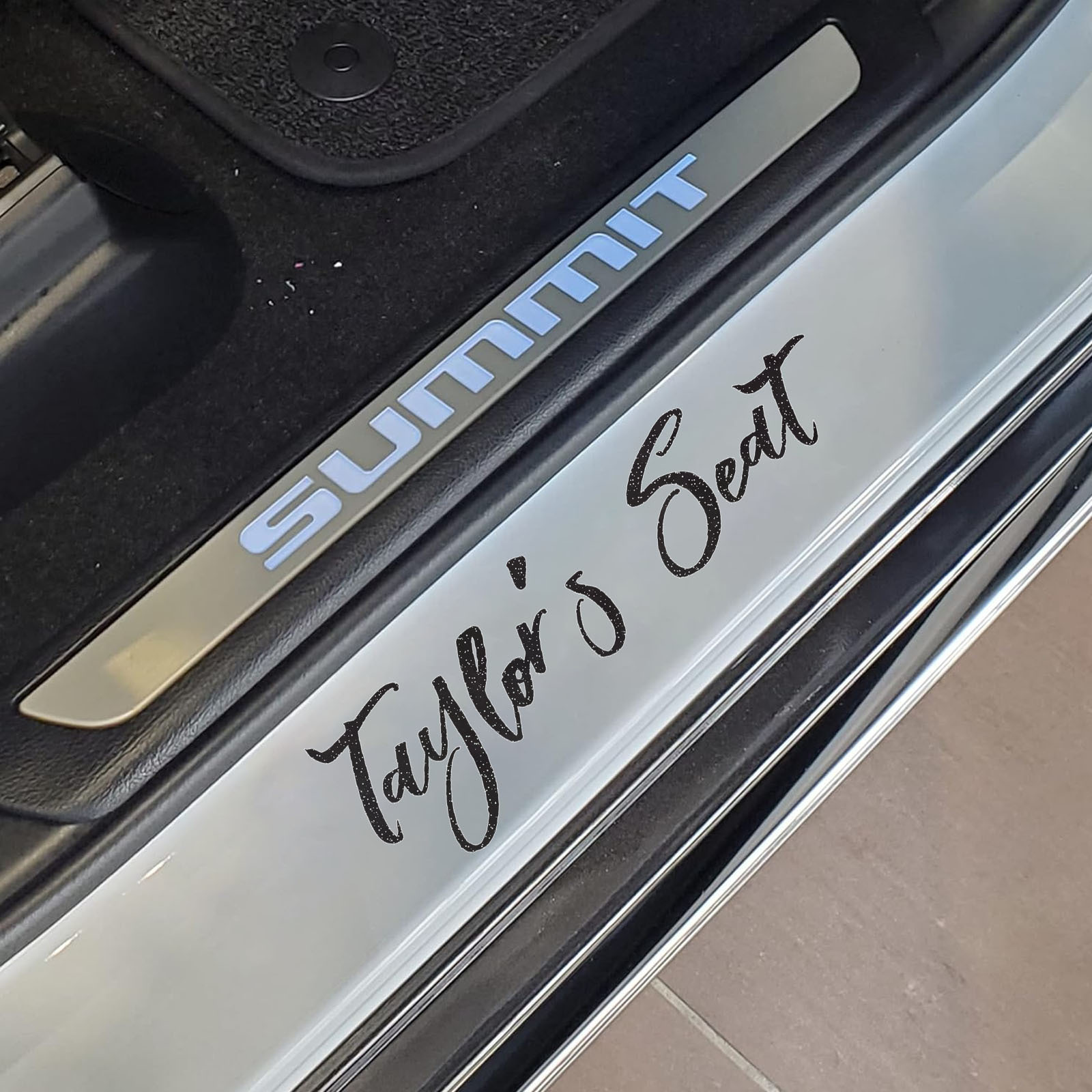 Custom Passenger Princess Vinyl Decal - Personalized Initials Monogram Car Window Sticker