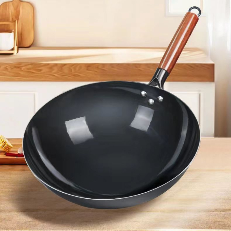 3pcs   set round bottom   design non stick nitrogen alloy   rust proof for home and restaurant use details 2