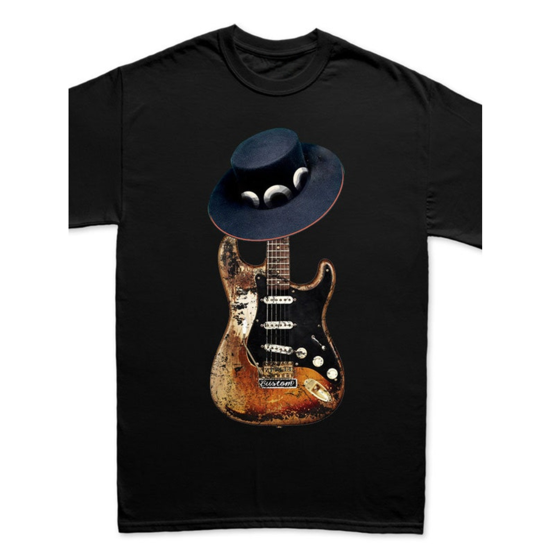 

1 Shirt, First Guitar Shirt, Srv Tribute T-shirt, 1959 American Standard Guitar, ,