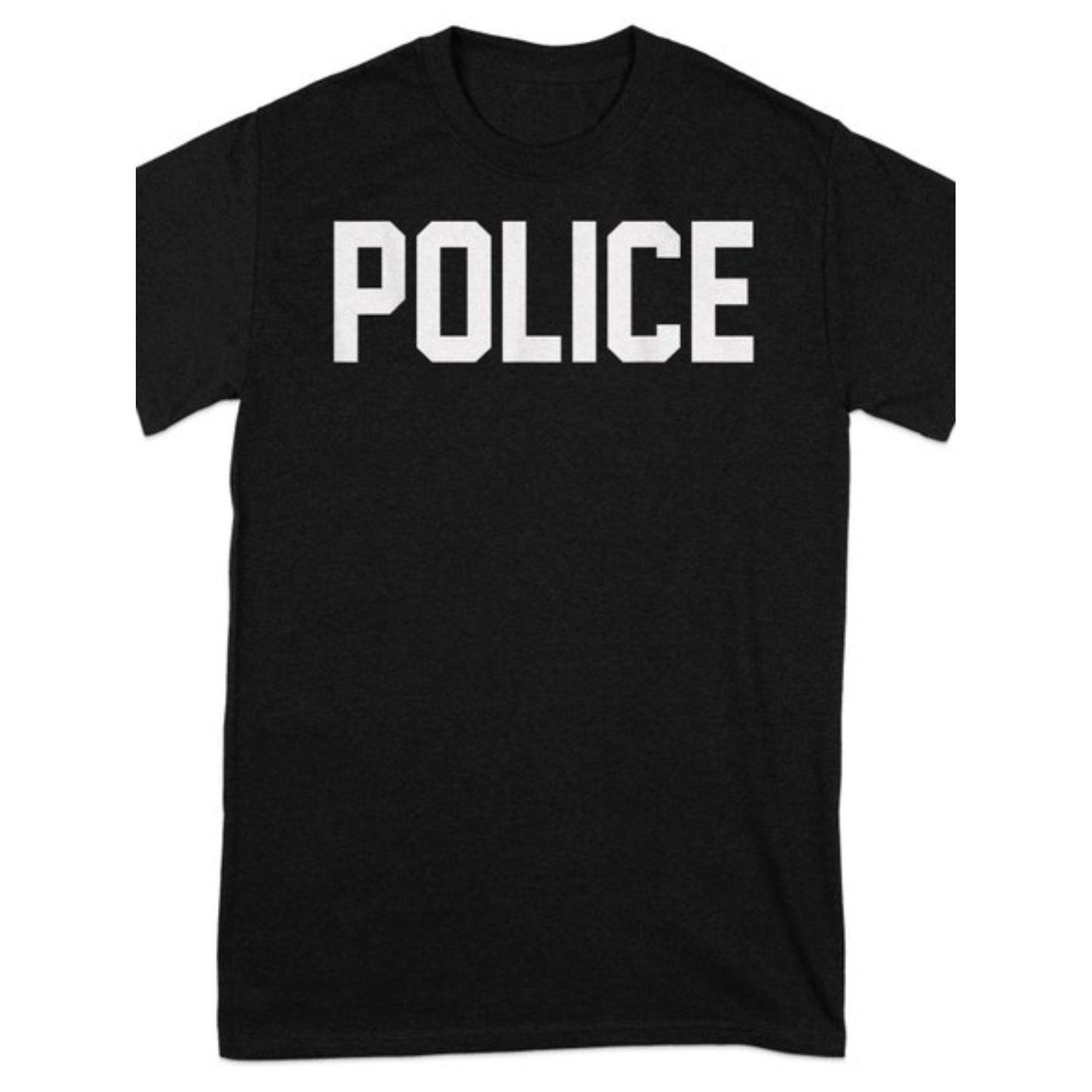 

Police Print Men's Cotton T-shirt, Stylish Soft Comfy Summer Wear